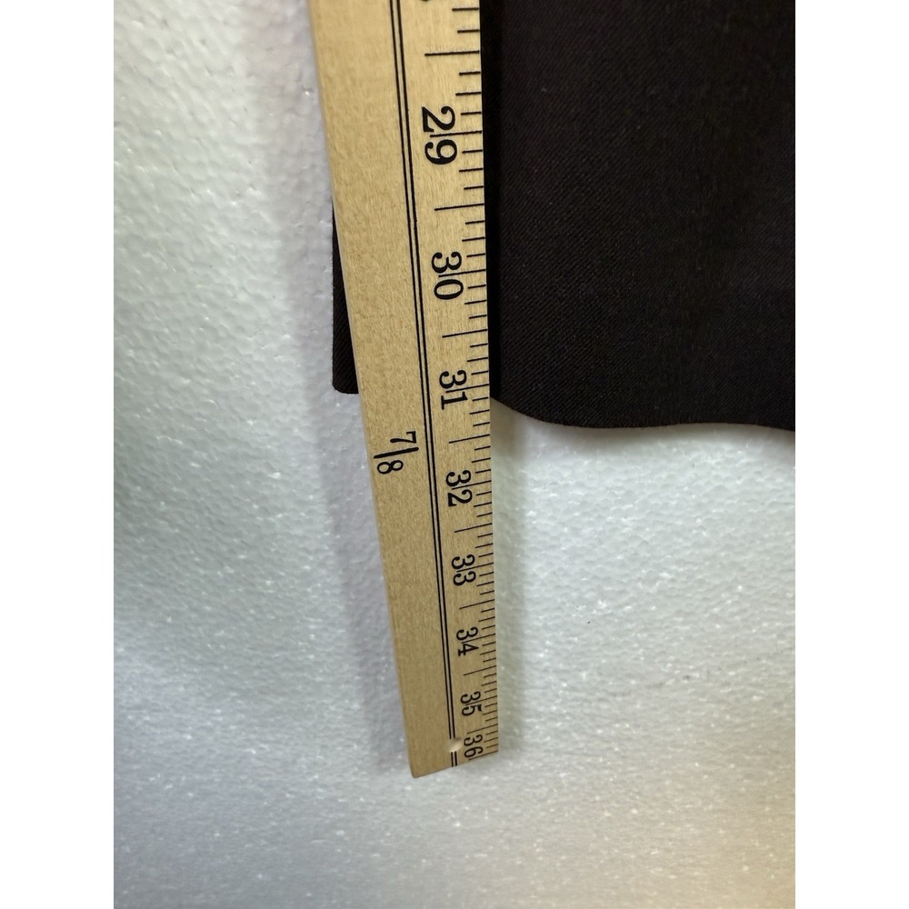 Chico's Brown Stretch Mid Rise Side Zip Tapered Dress Pants Size 3 US 16 (38x31) - Picture 8 of 8